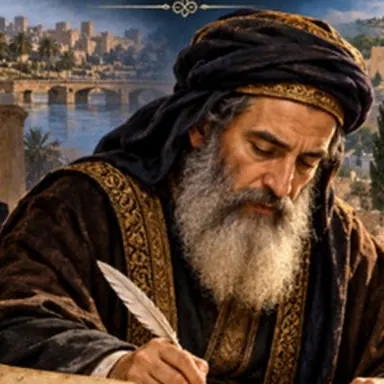 איור: רב אחאי משבחא (בעל השאילתות)